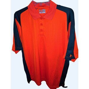 Under Armour Mens Loose Fit Polo Shirt Orange & Black Size S